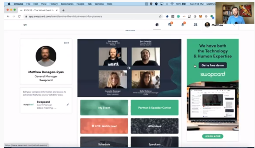 New virtual platform - networking and learning